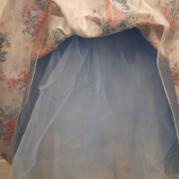 Magpie and Mabel 2T special occasion sparkly floral polka dot dress - Picture 6 of 9